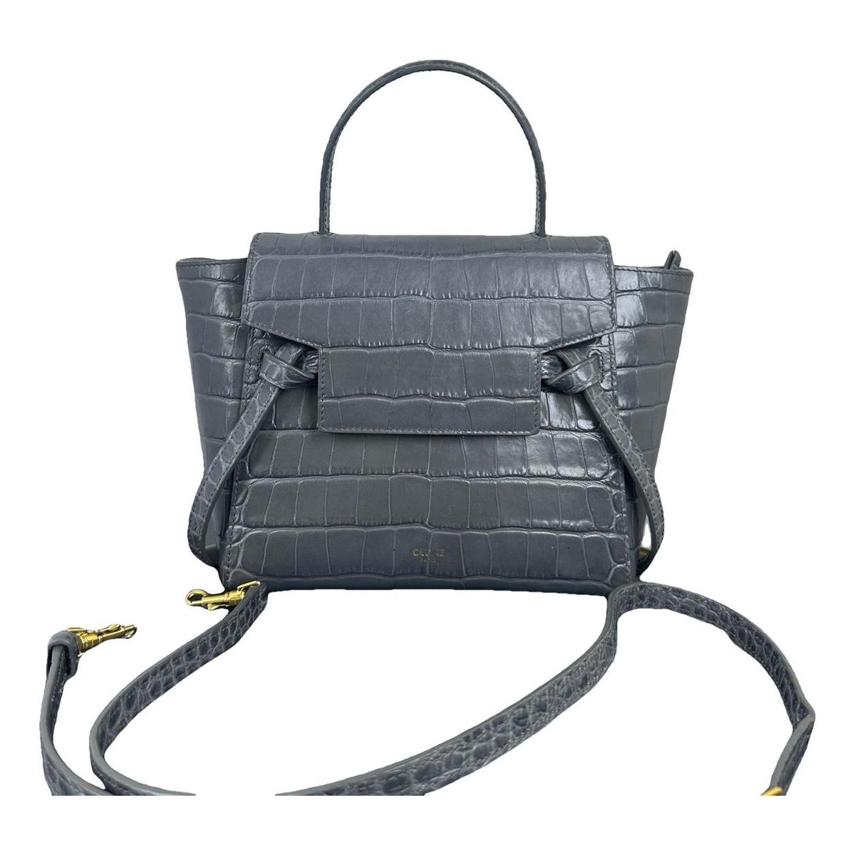 Belt leather handbag