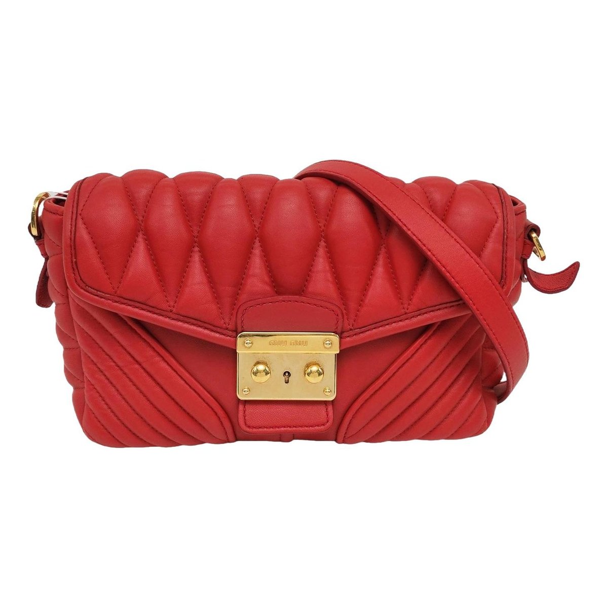 Miu Confidential leather handbag