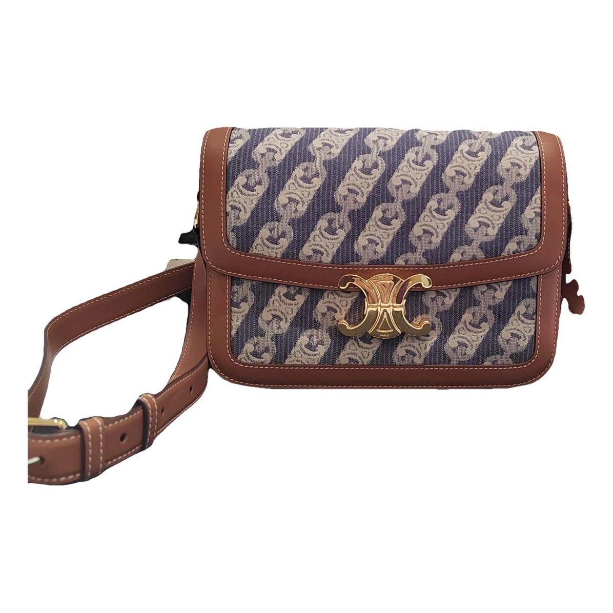 Triomphe leather handbag