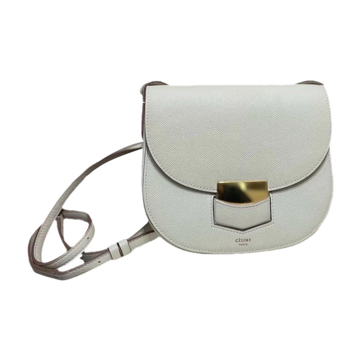 Trotteur leather crossbody bag