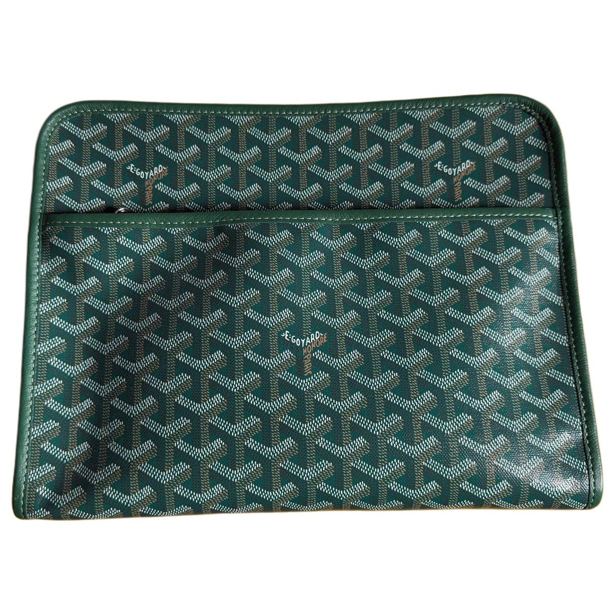 Jouvence leather clutch bag