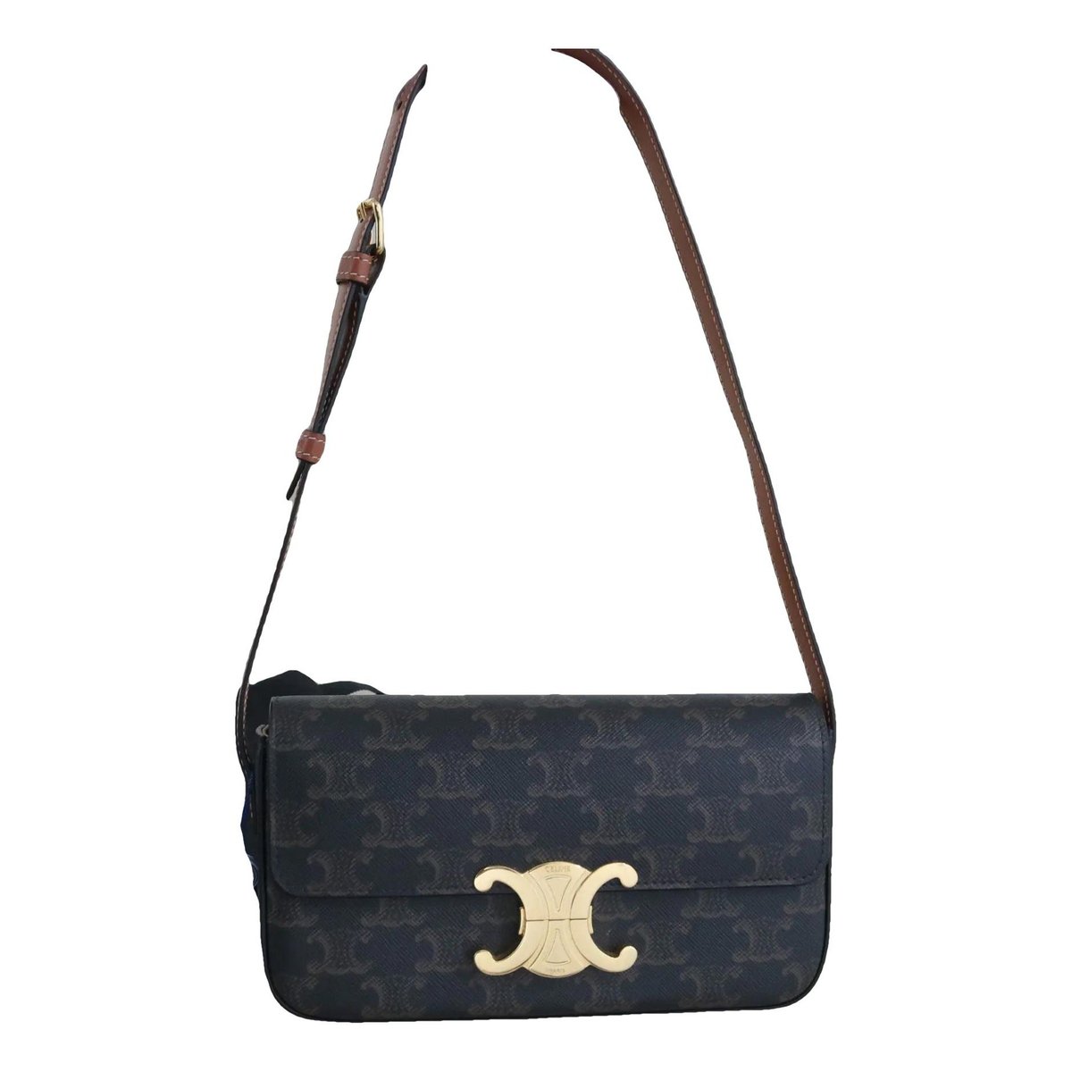 Triomphe vinyl handbag