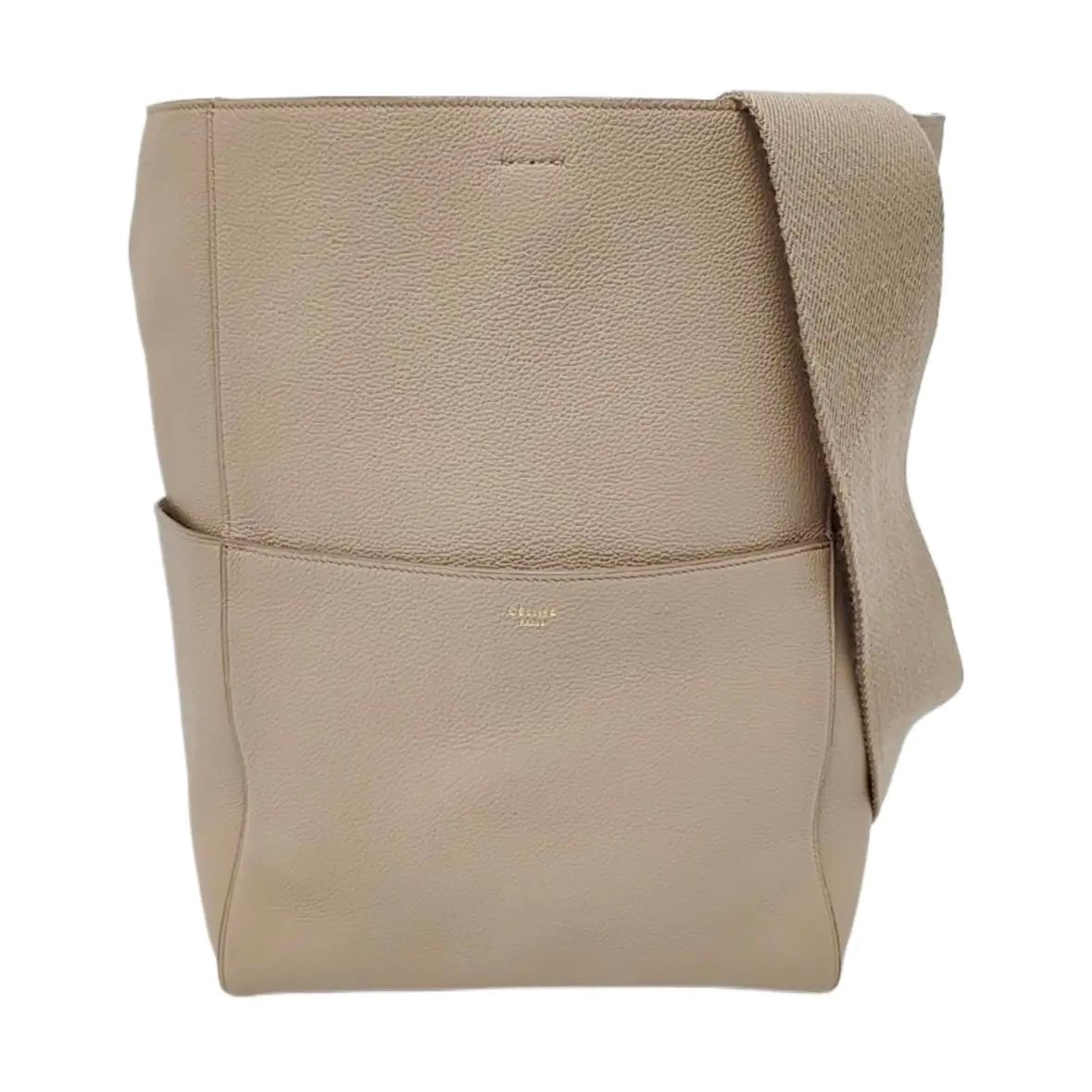 Seau Sangle leather handbag