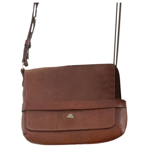 Leather clutch bag