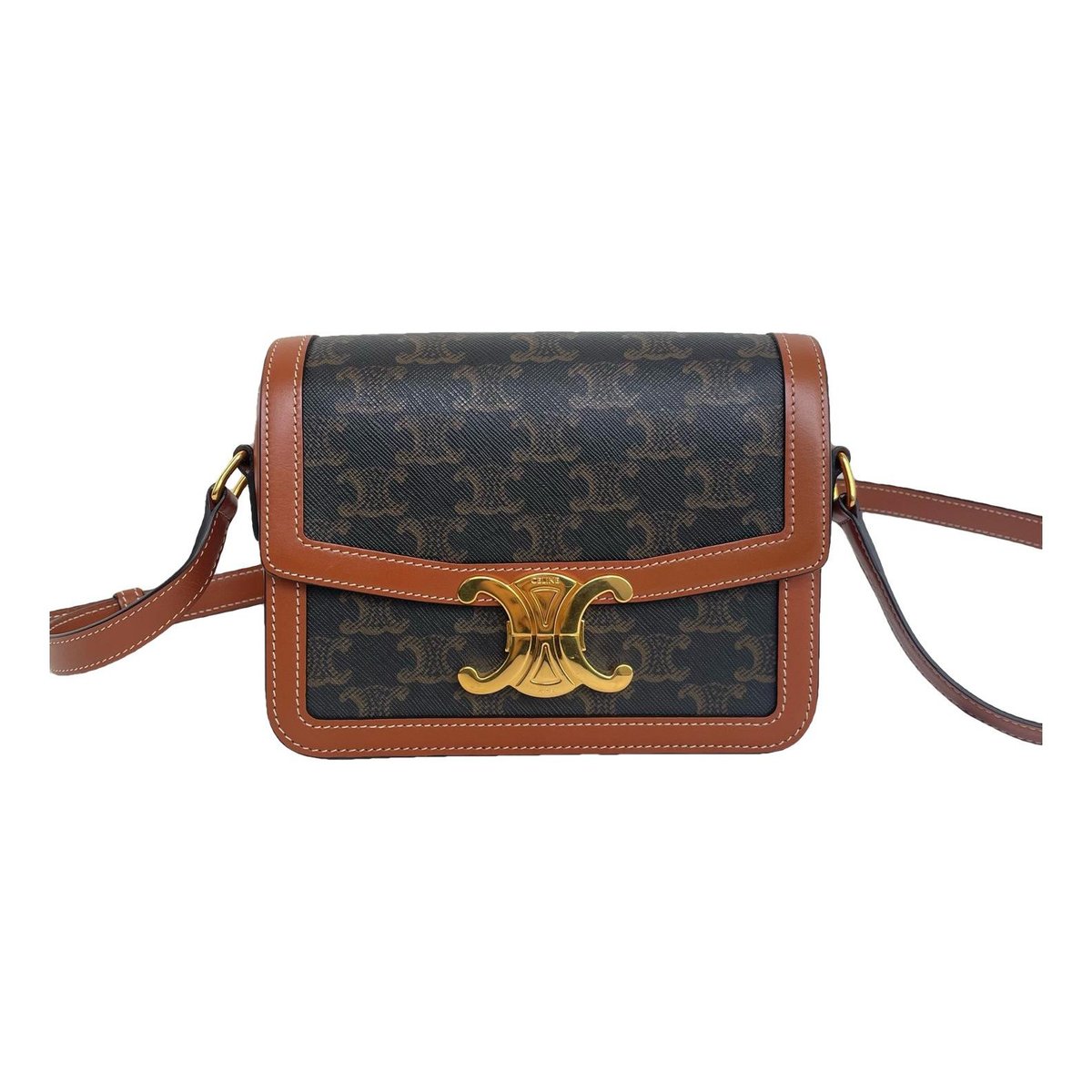 Triomphe leather handbag