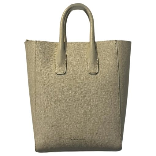Folded leather handbag
