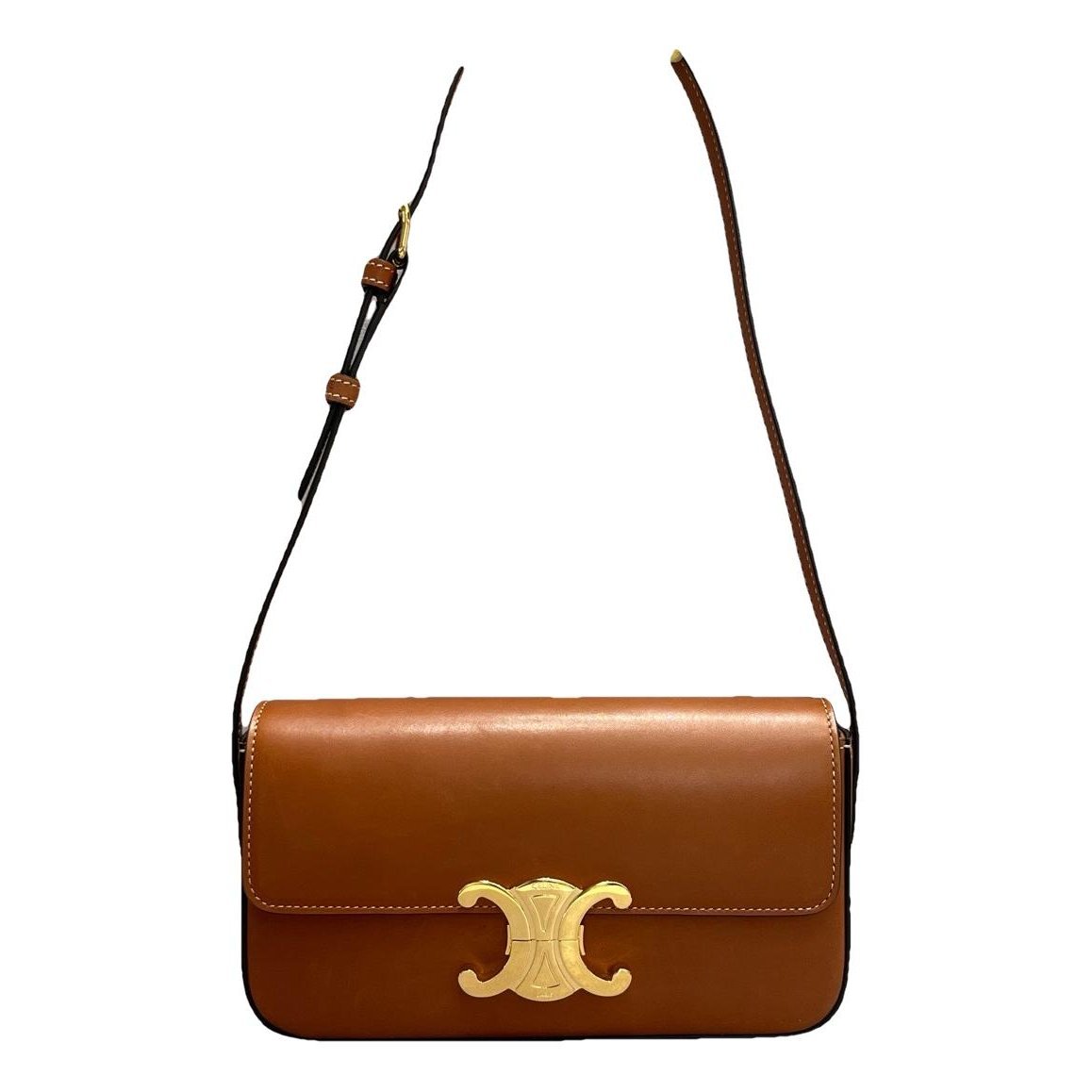Triomphe Long leather handbag