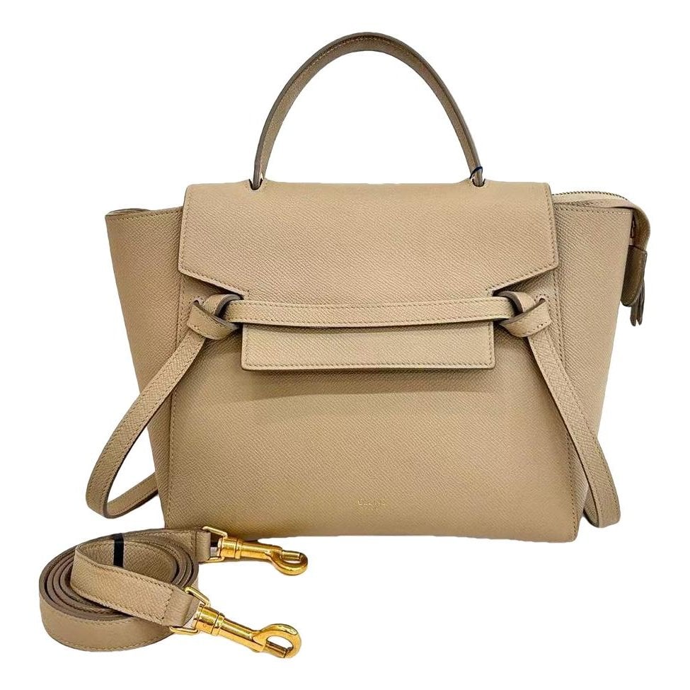 Belt leather handbag