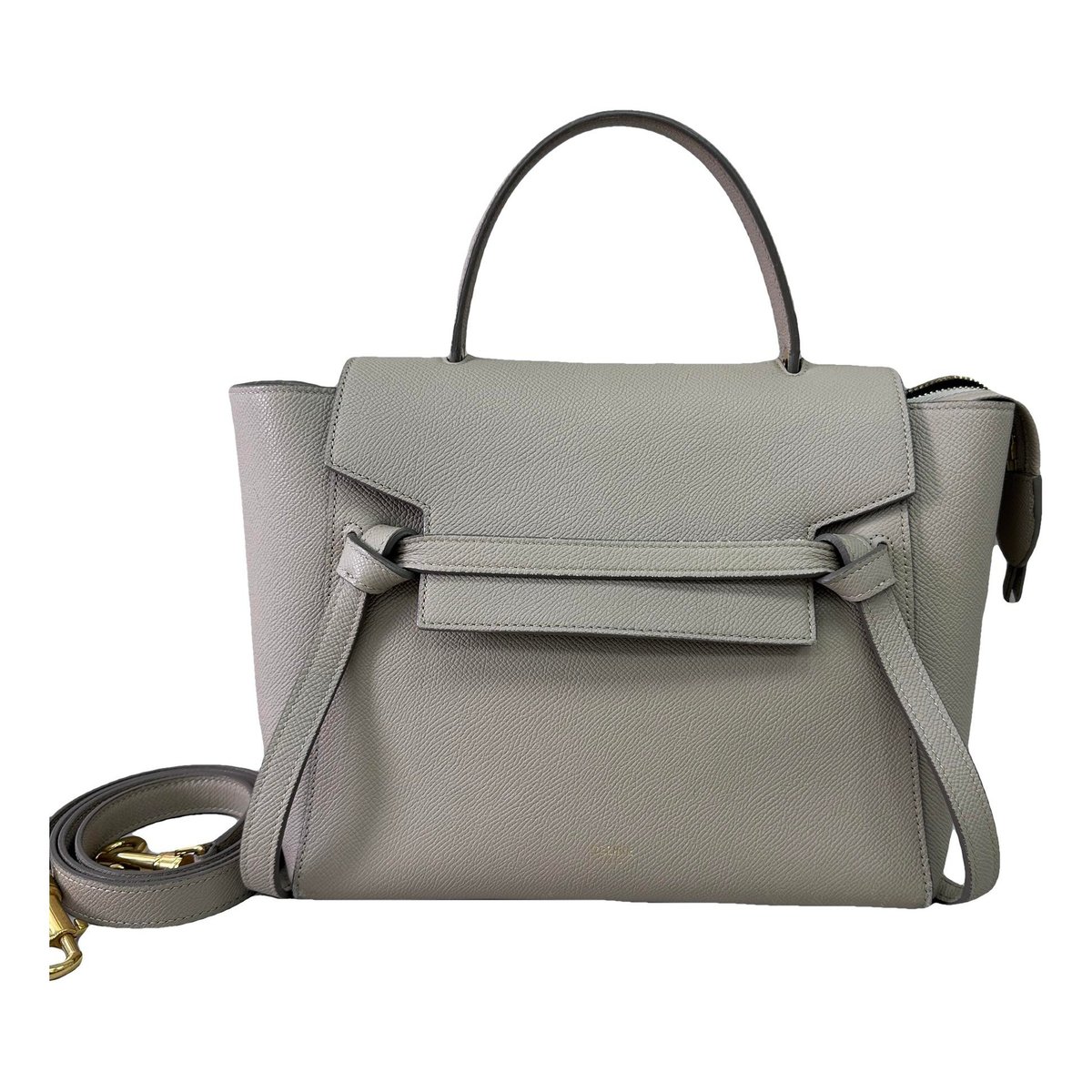Belt leather handbag