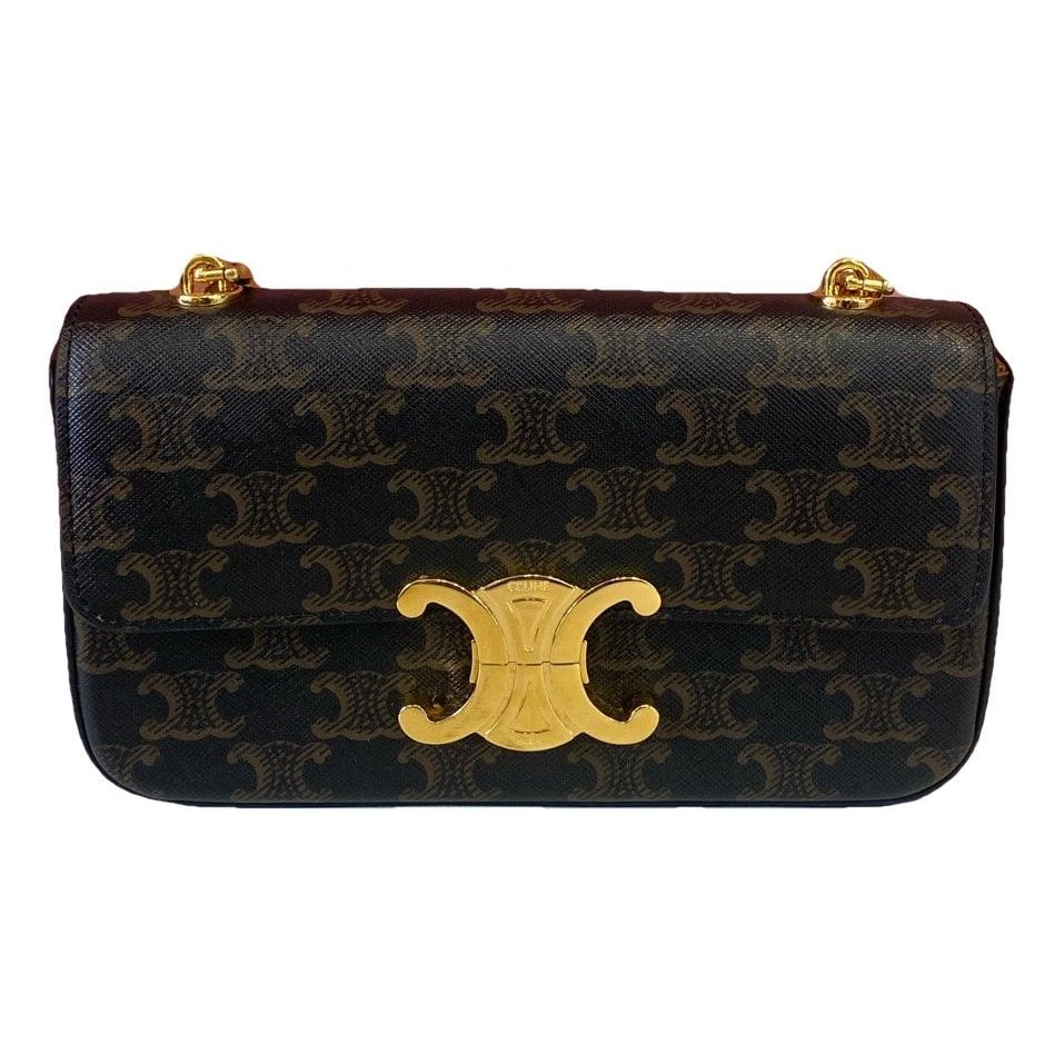 Triomphe Long leather handbag
