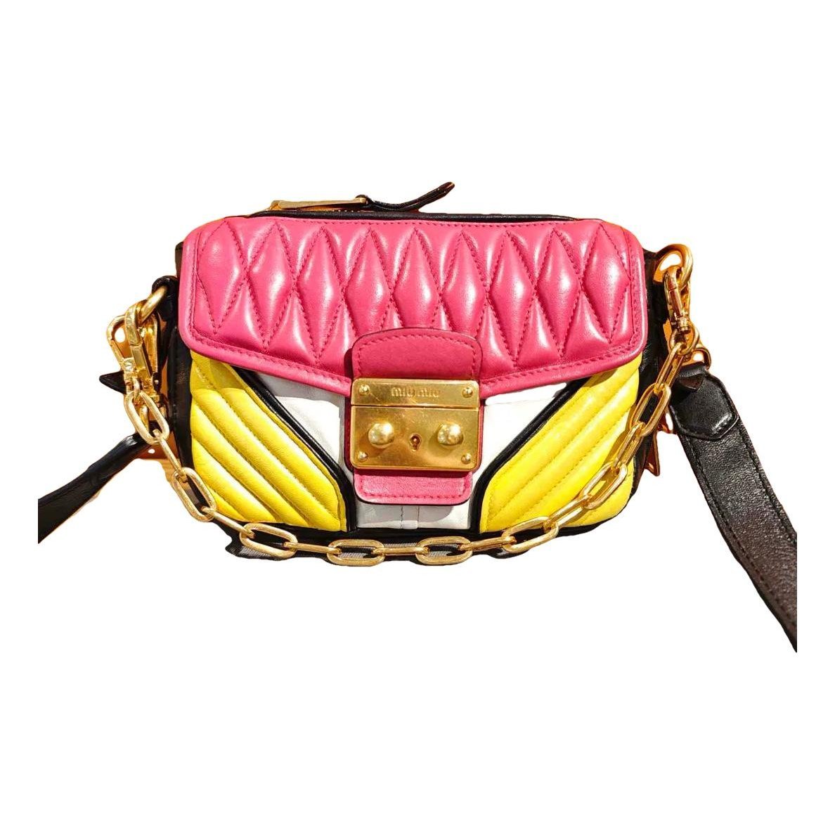 Miu Confidential leather handbag