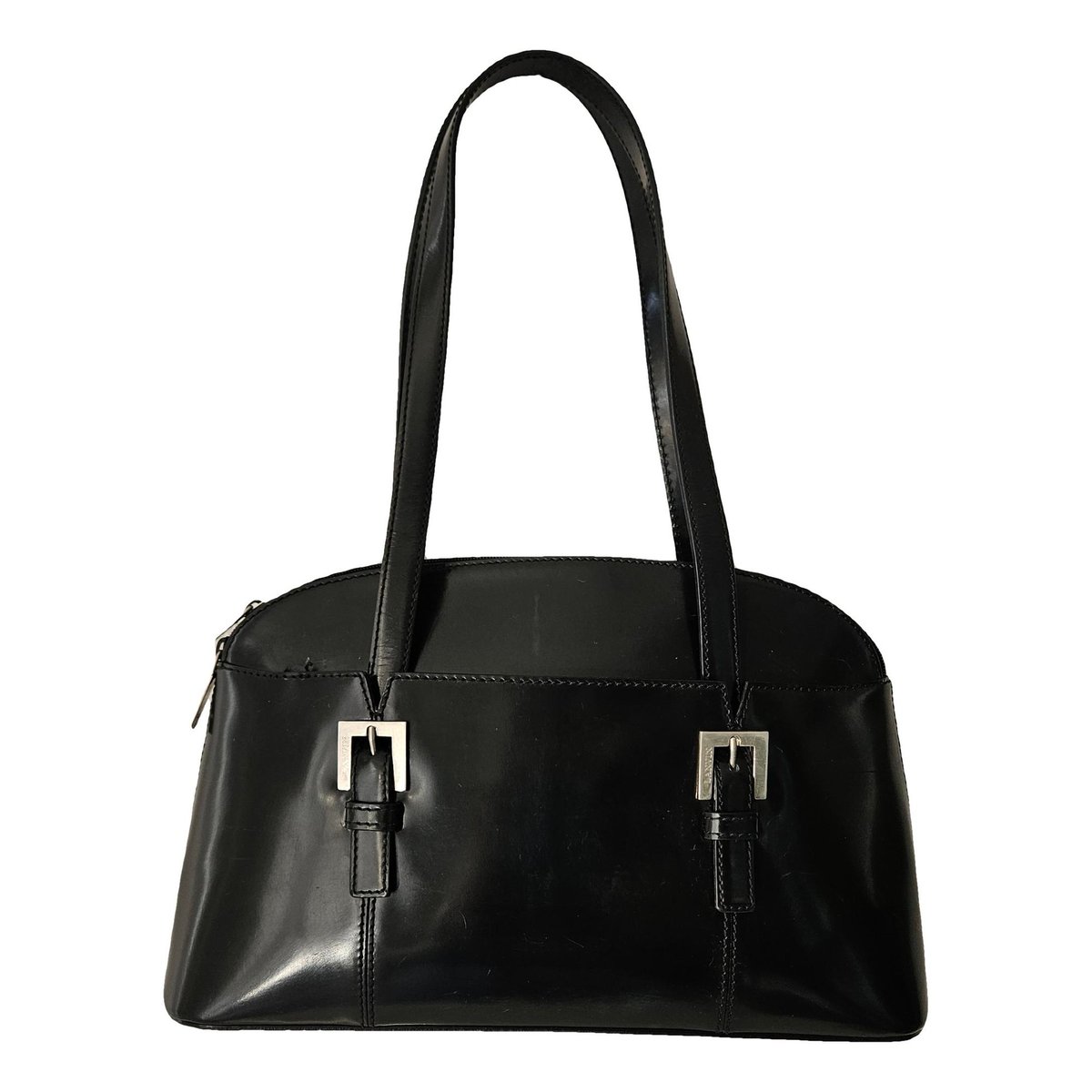 Patent leather handbag