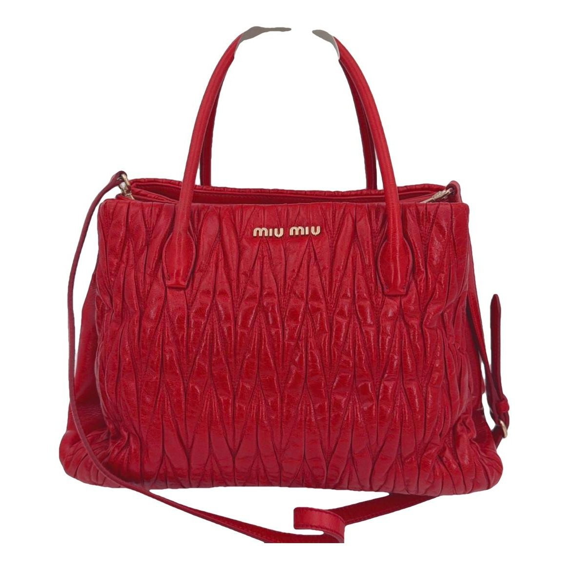 Miu Confidential leather crossbody bag