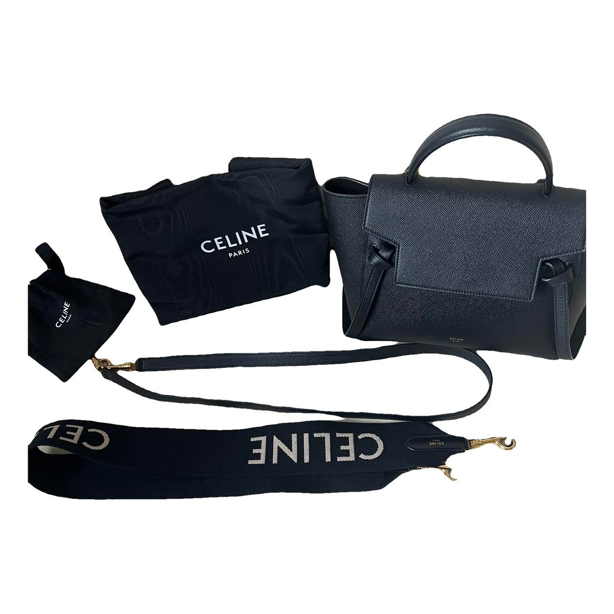 Belt leather handbag
