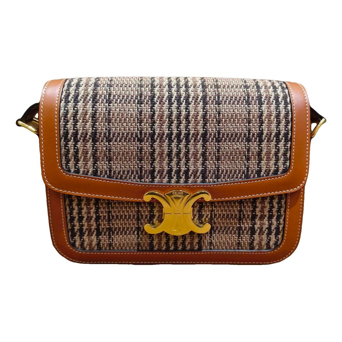 Triomphe leather handbag