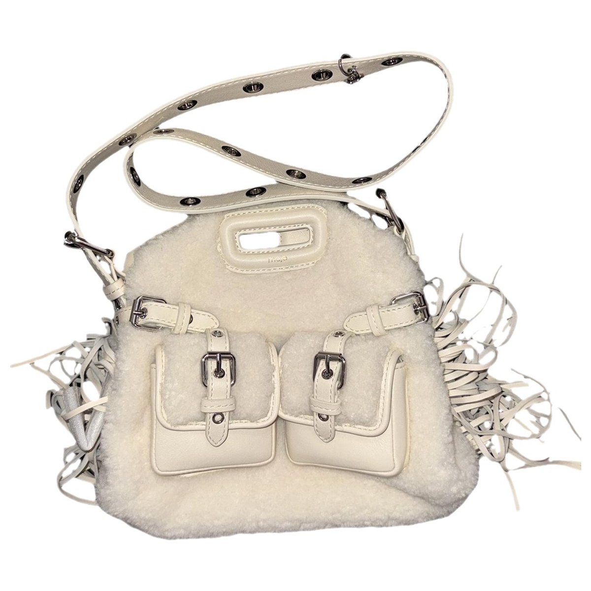 Sac M leather crossbody bag