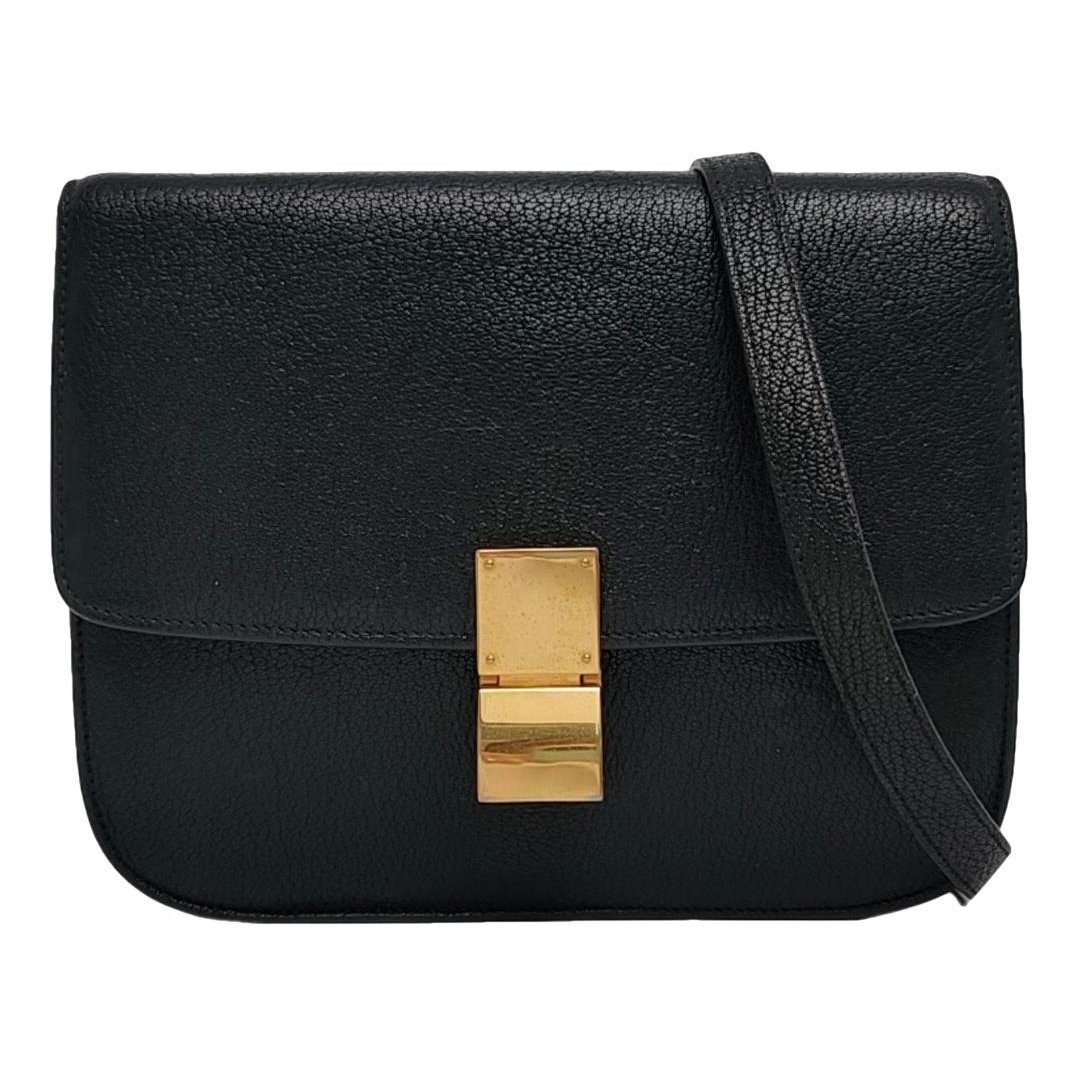 Classic leather crossbody bag