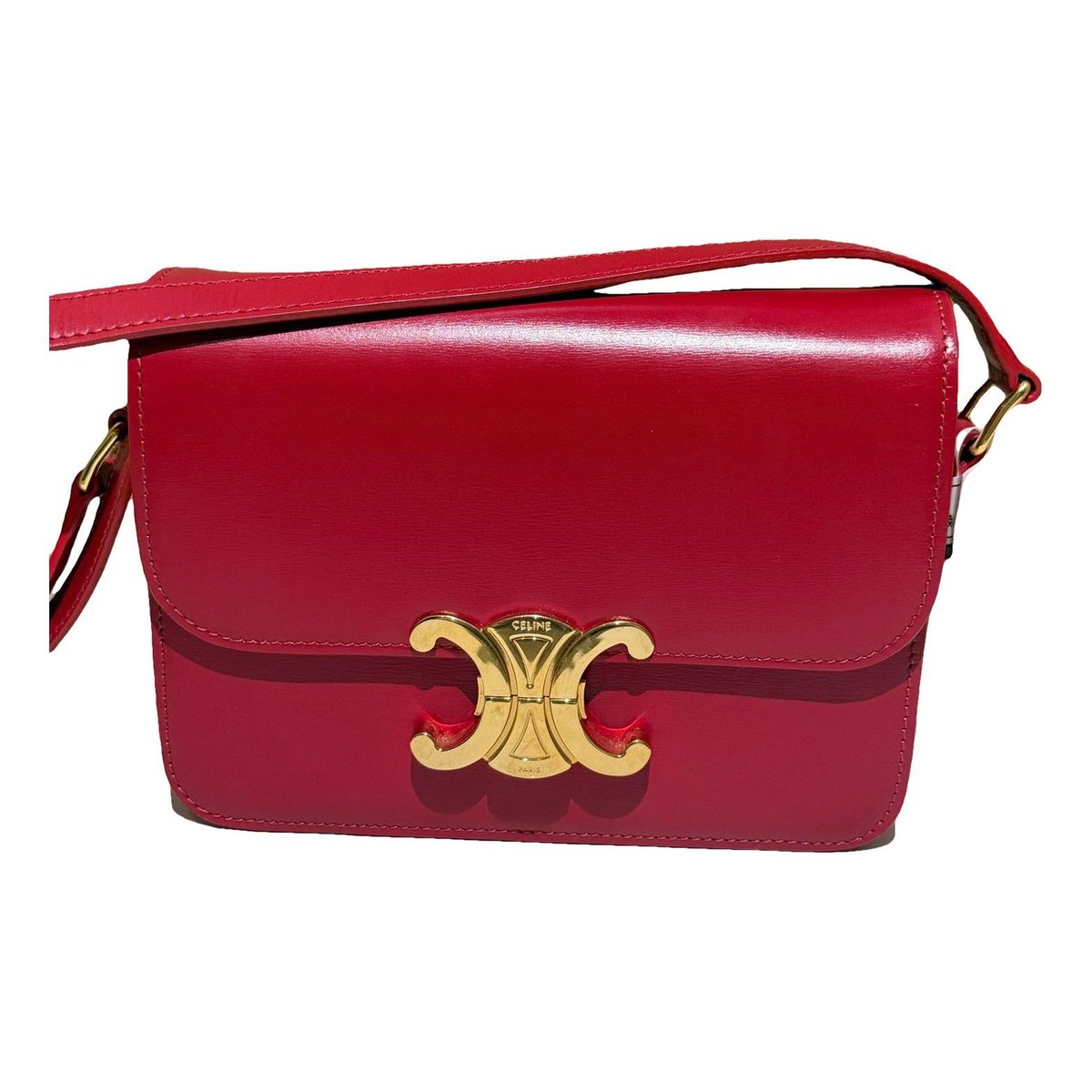 Triomphe leather handbag