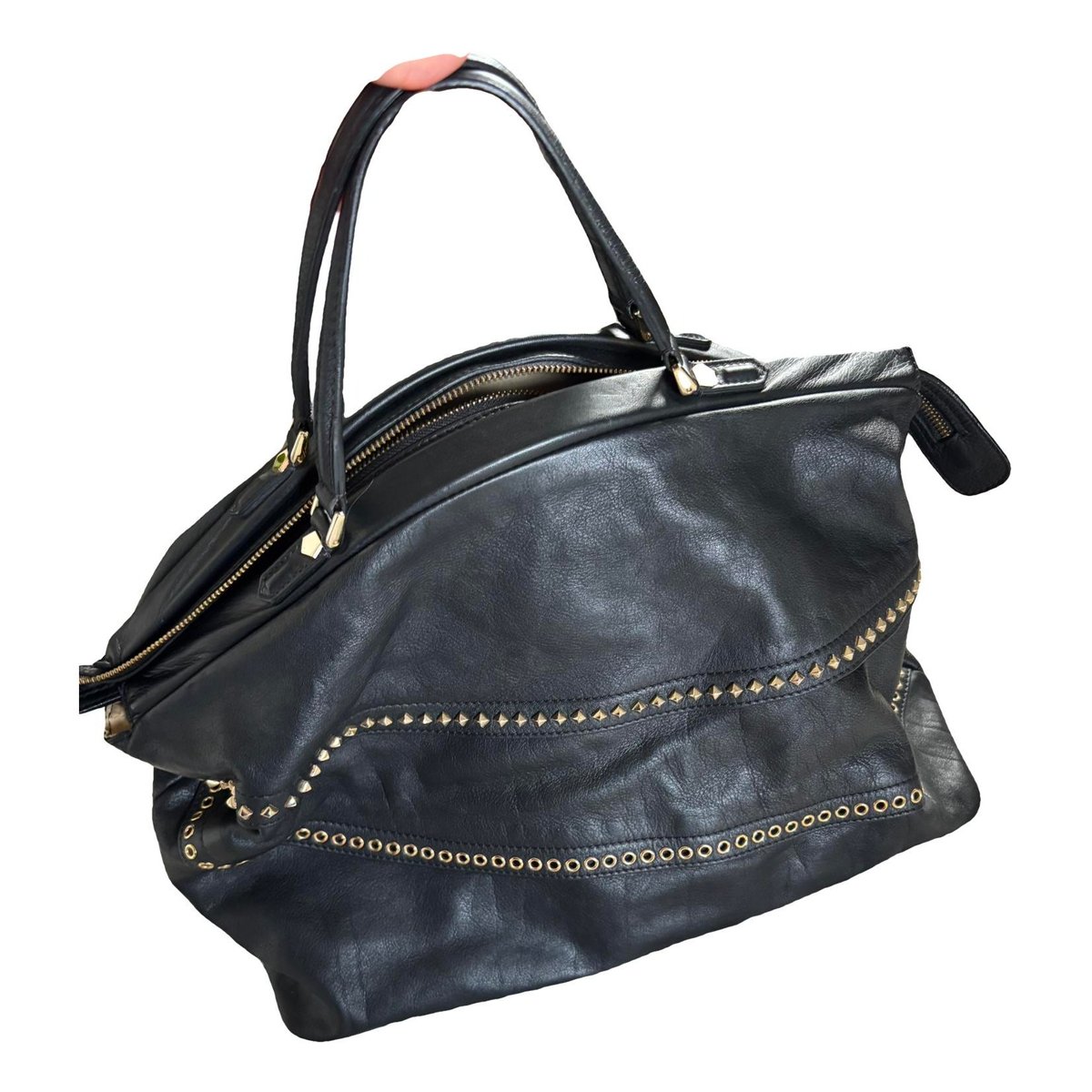 Leather tote