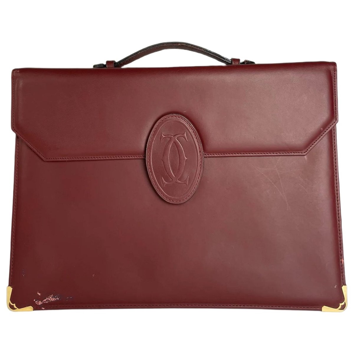 C leather satchel
