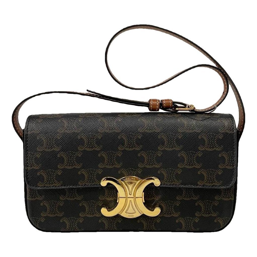 Triomphe Long leather handbag