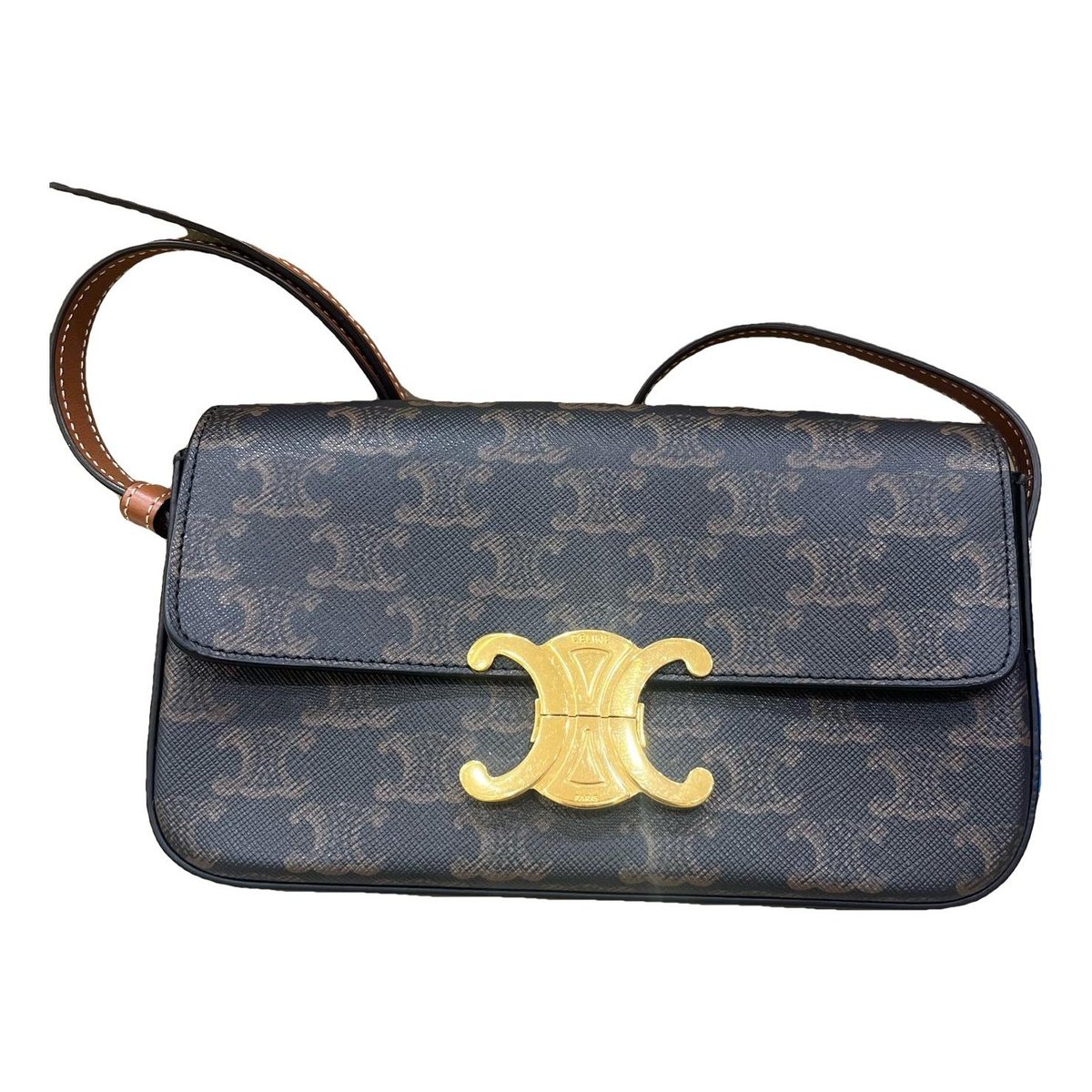 Triomphe Long leather handbag