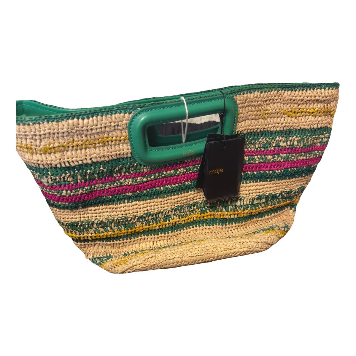 Sac M leather clutch bag
