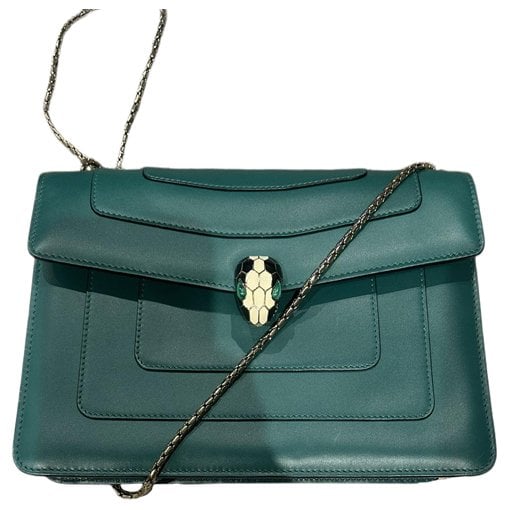 Serpenti leather handbag