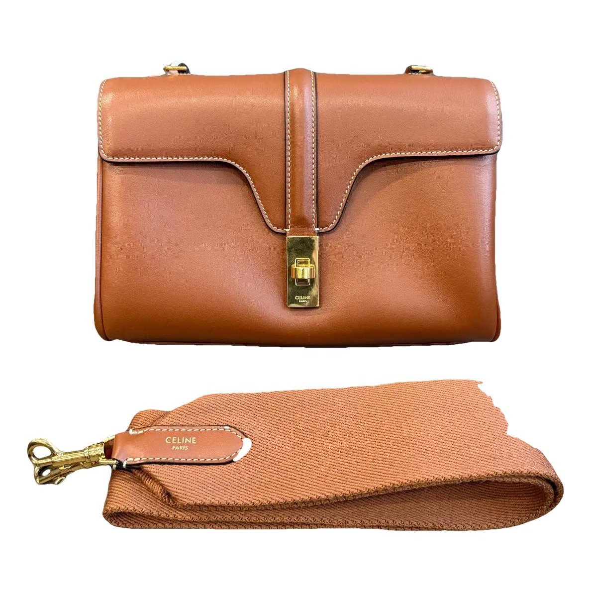 Sac 16 leather crossbody bag