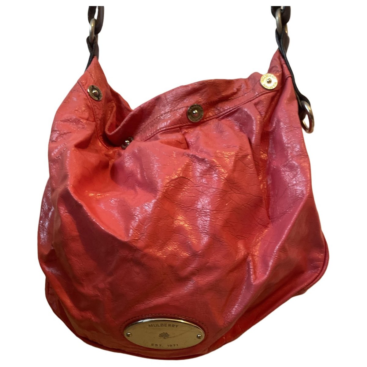 Mitzy patent leather handbag