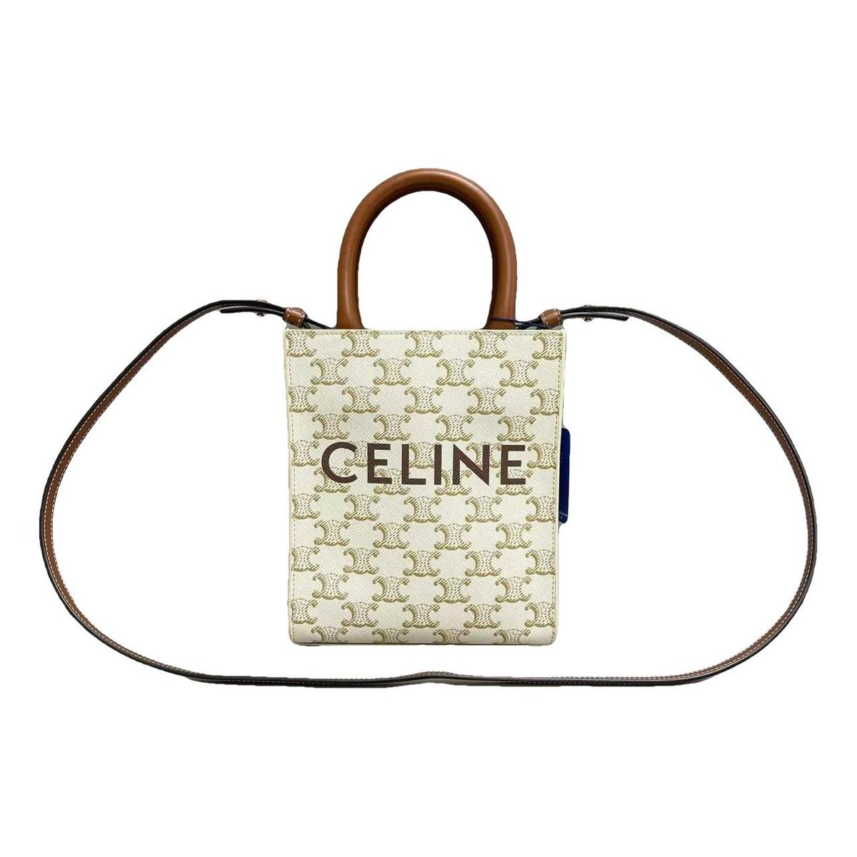 Cabas Vertical leather handbag