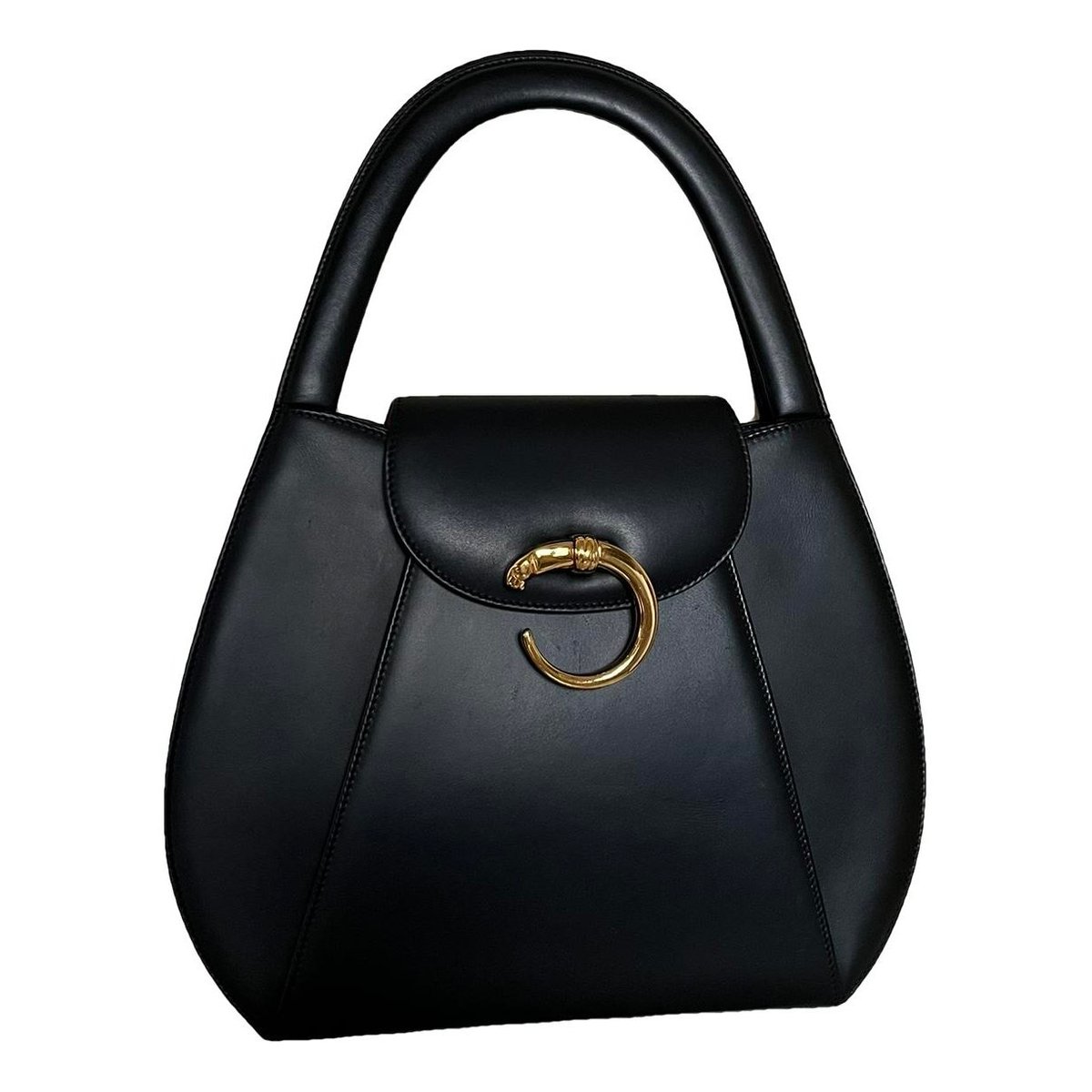 Panthère leather handbag