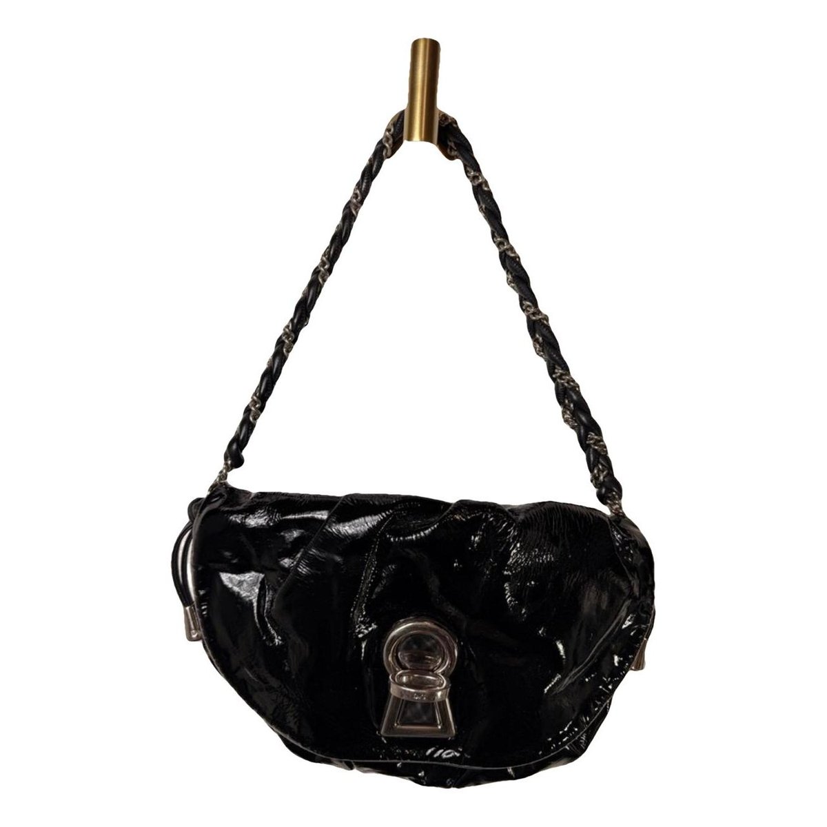 Patent leather handbag