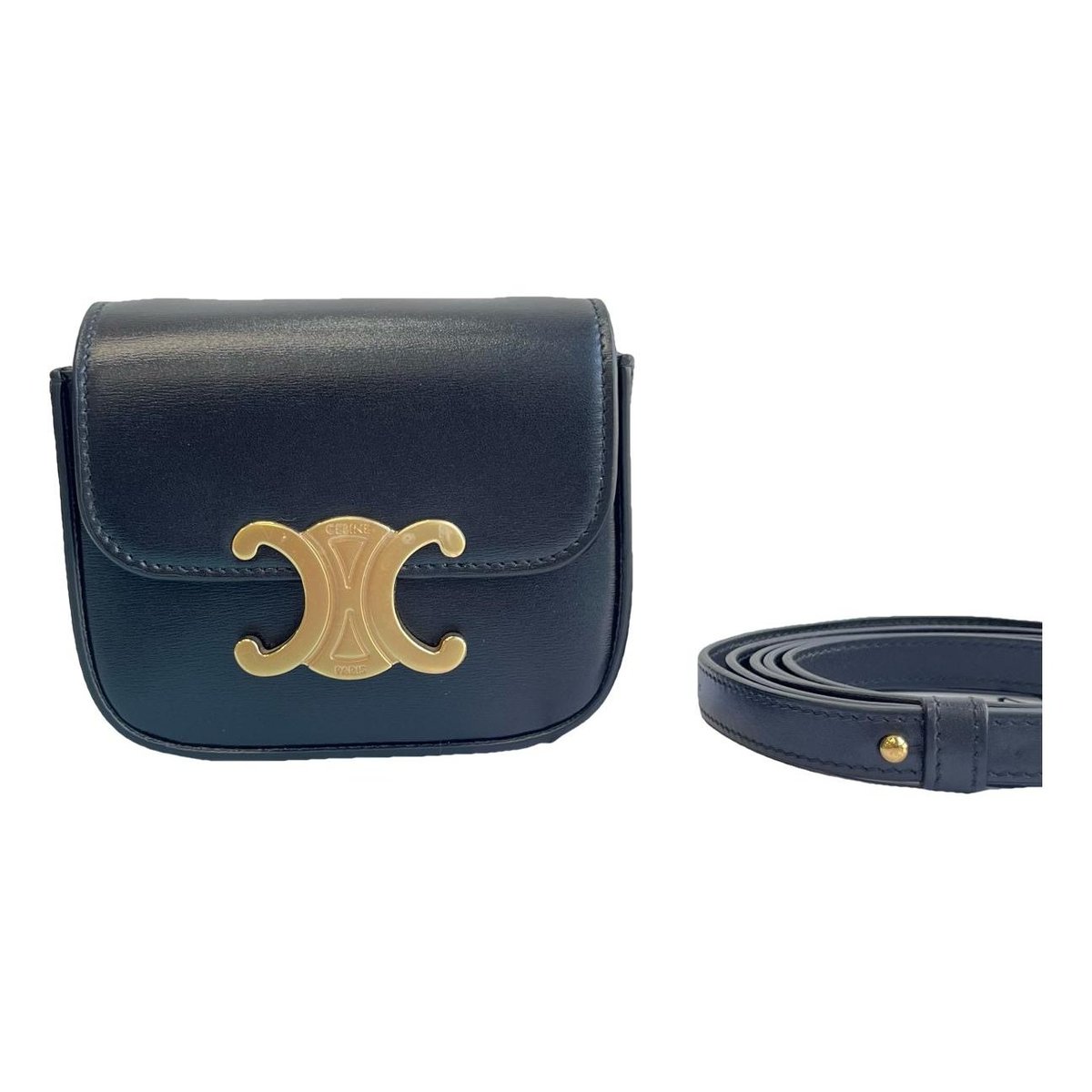 Triomphe leather handbag