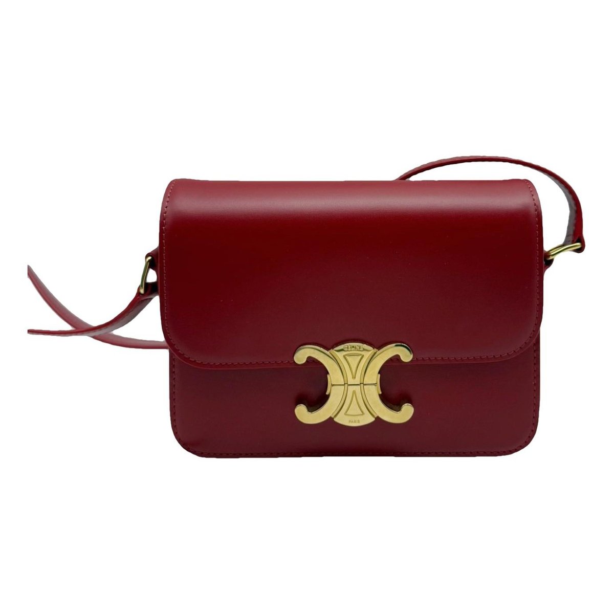Triomphe leather handbag