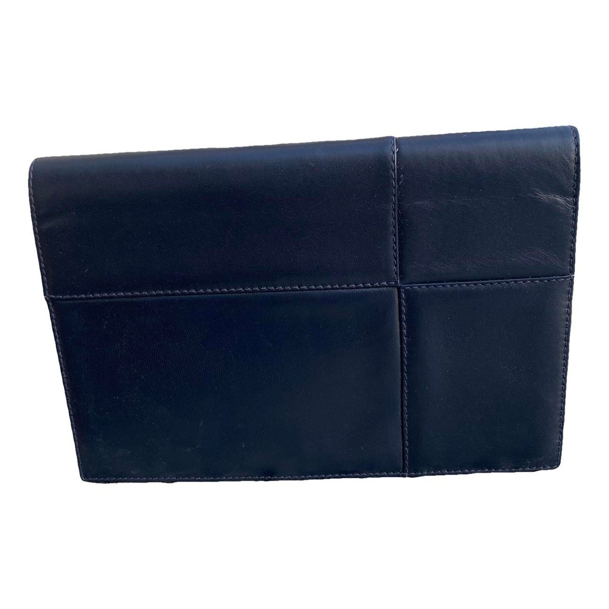 Leather clutch bag