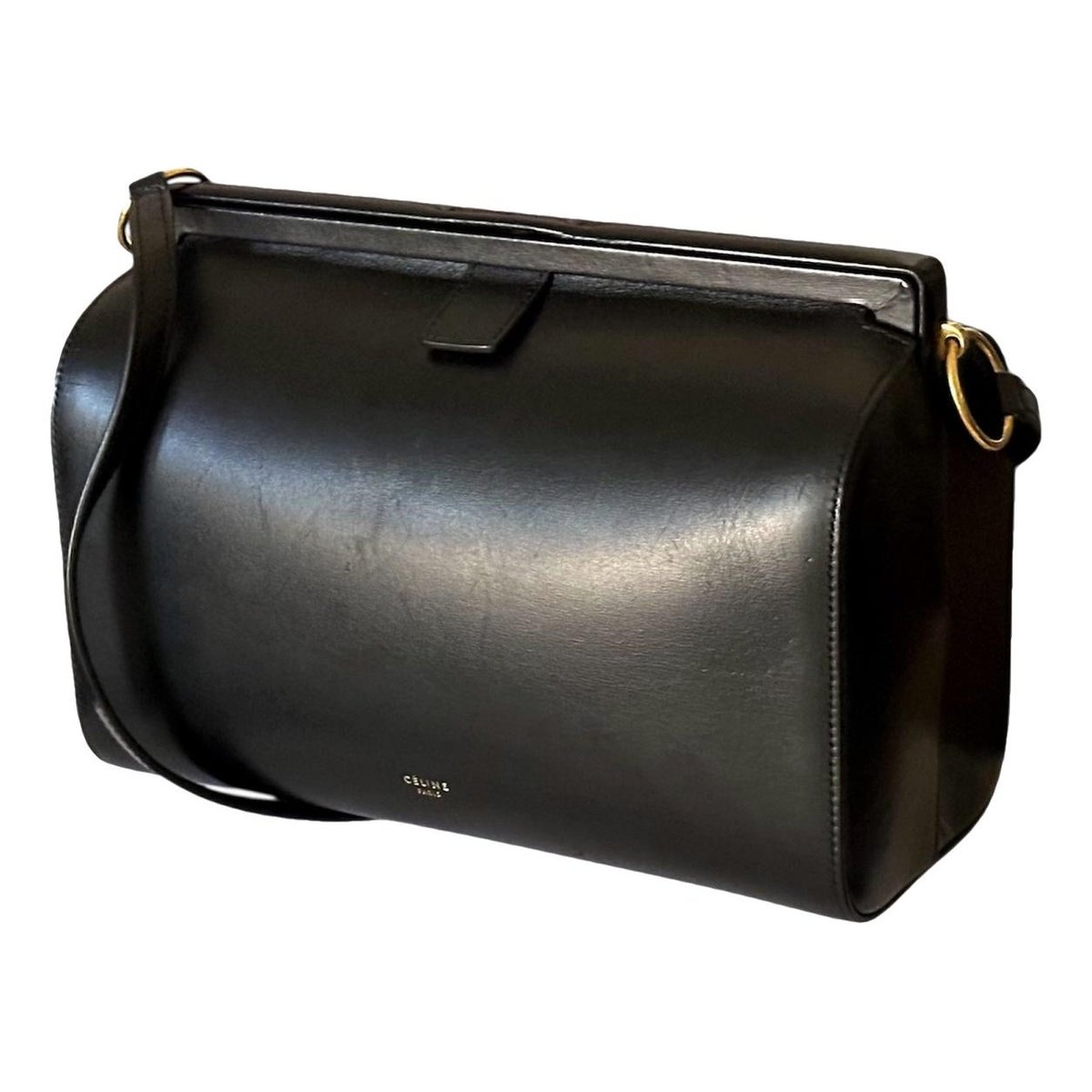 Bridge Lock leather handbag