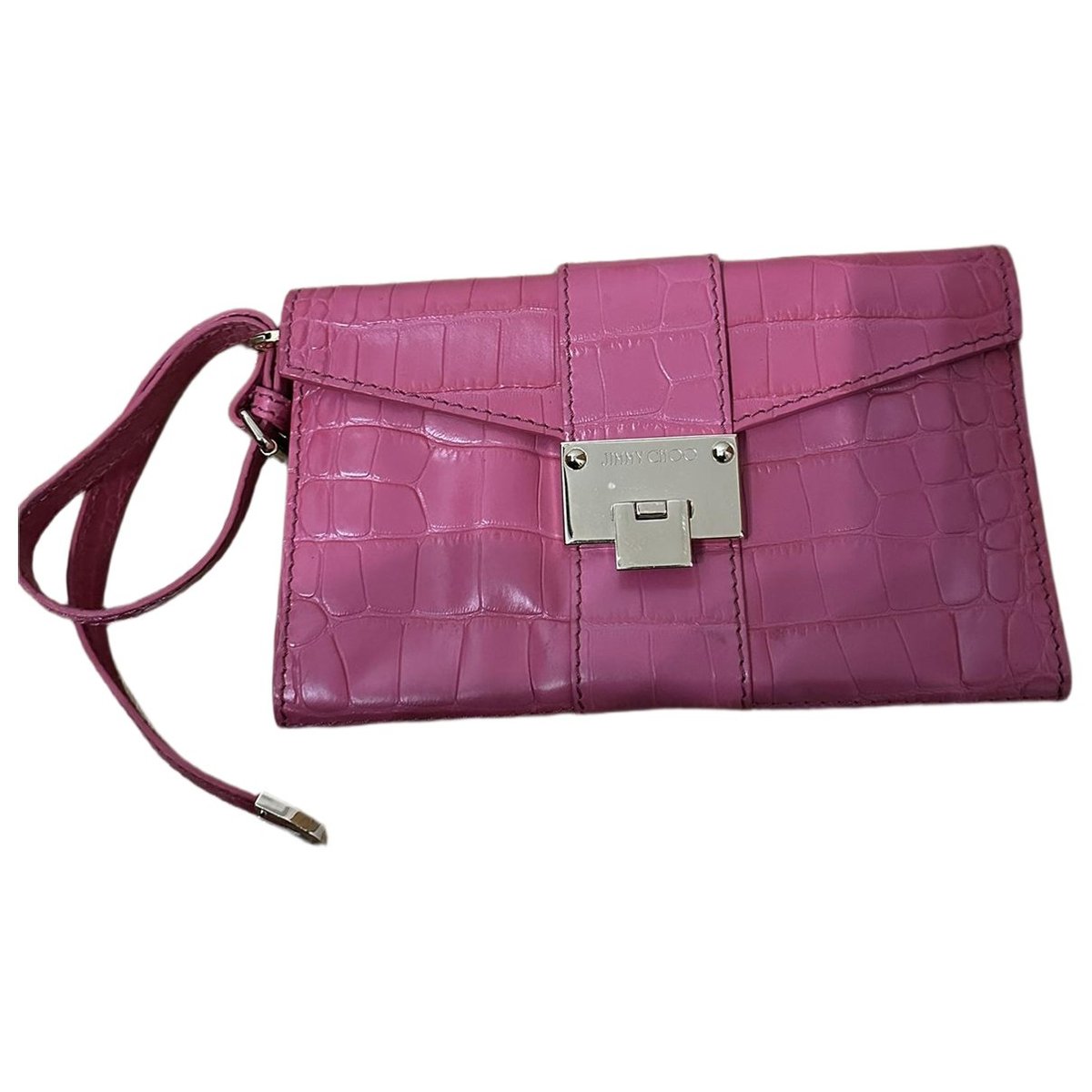 Rebel leather clutch bag