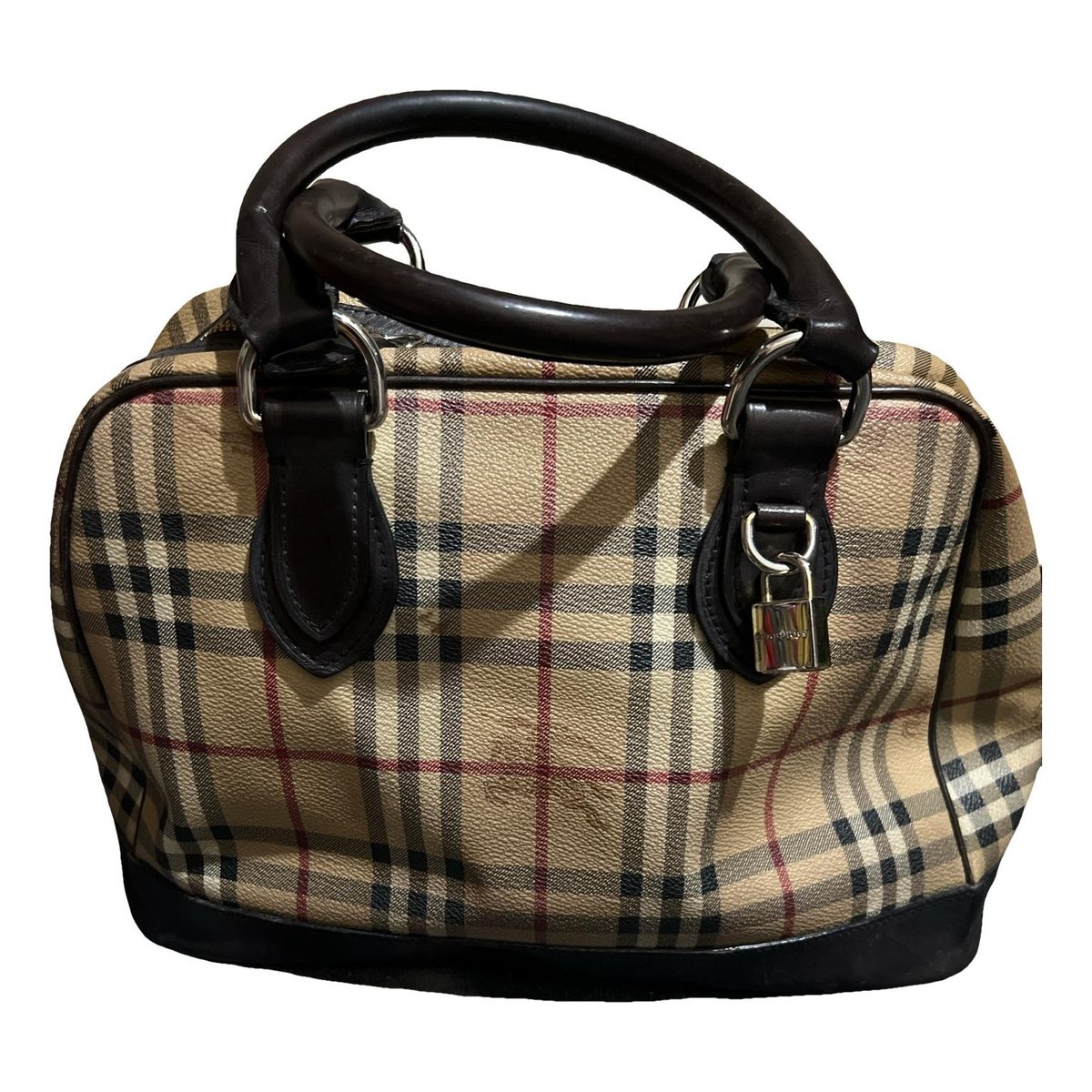 Title leather tote