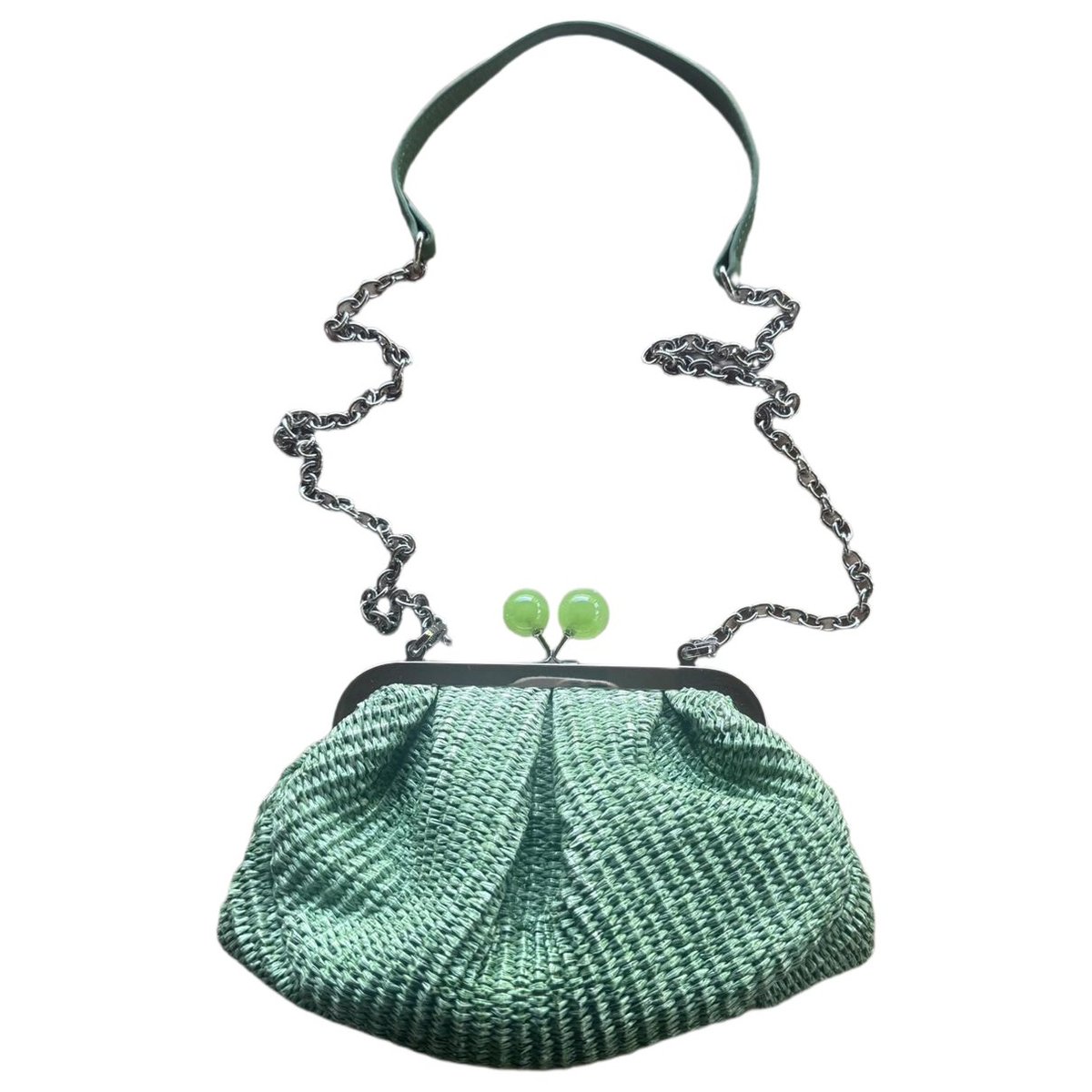 Tweed clutch bag