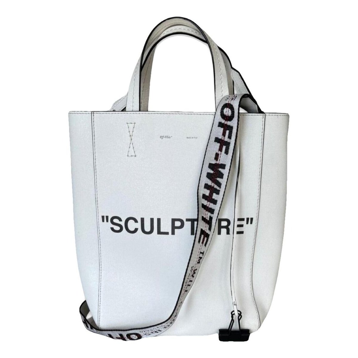 Sculpture leather tote