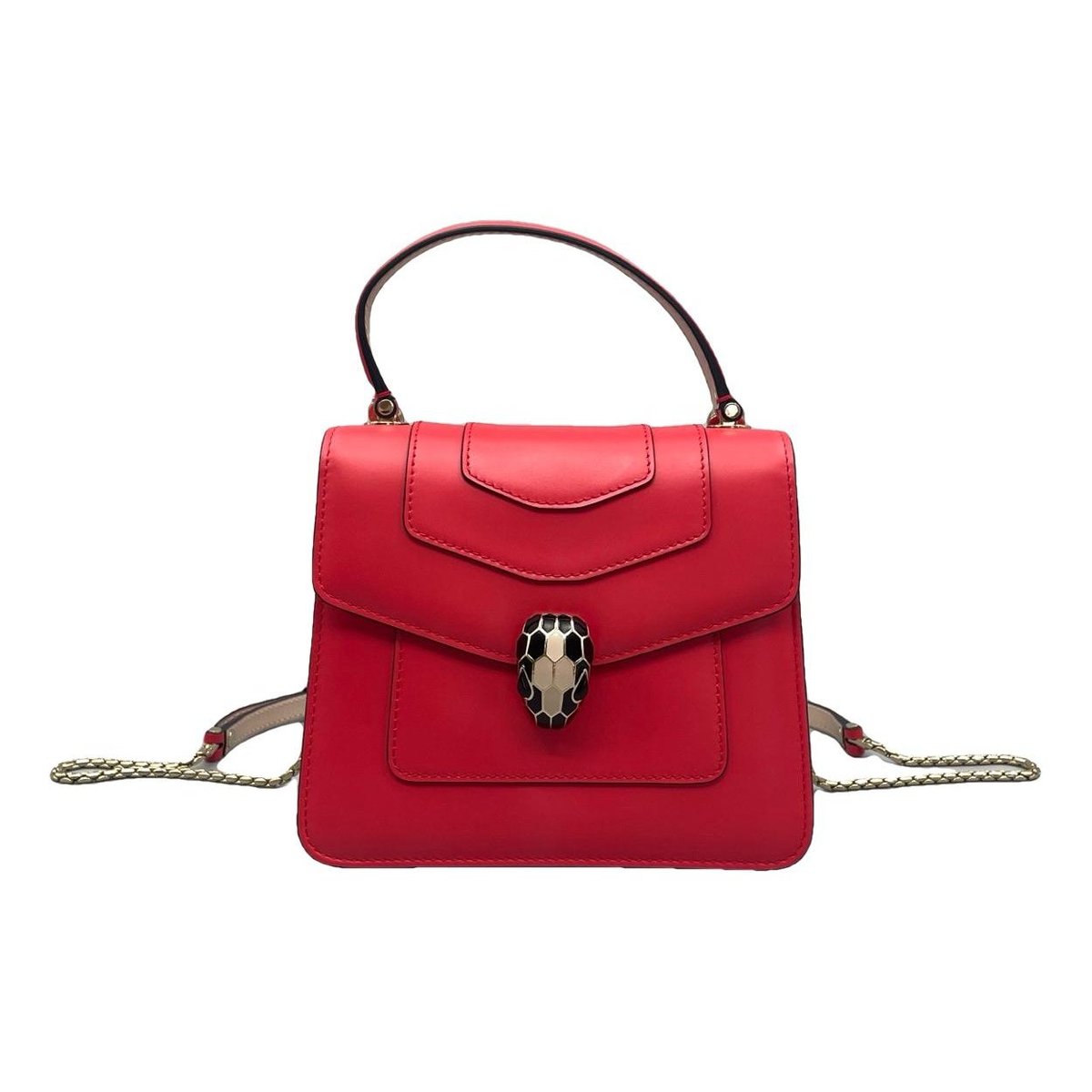 Serpenti leather handbag