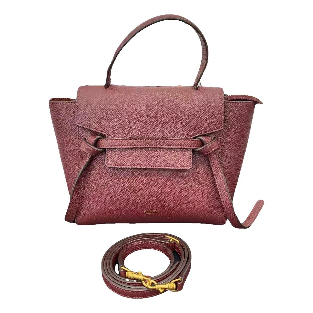 Belt leather handbag