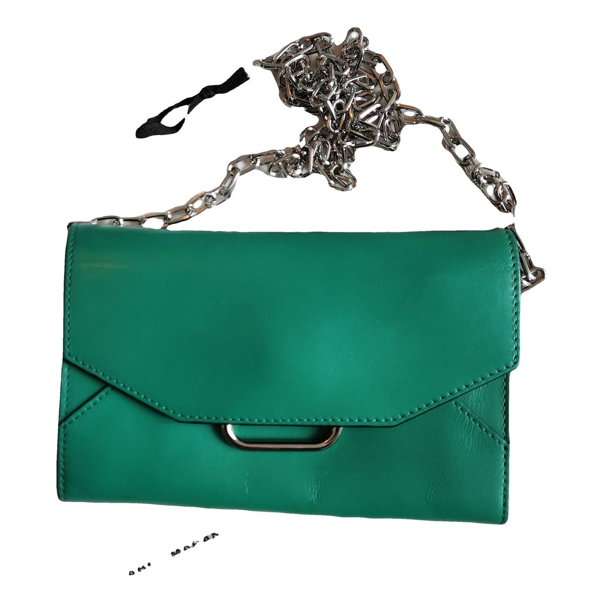 Leather clutch bag