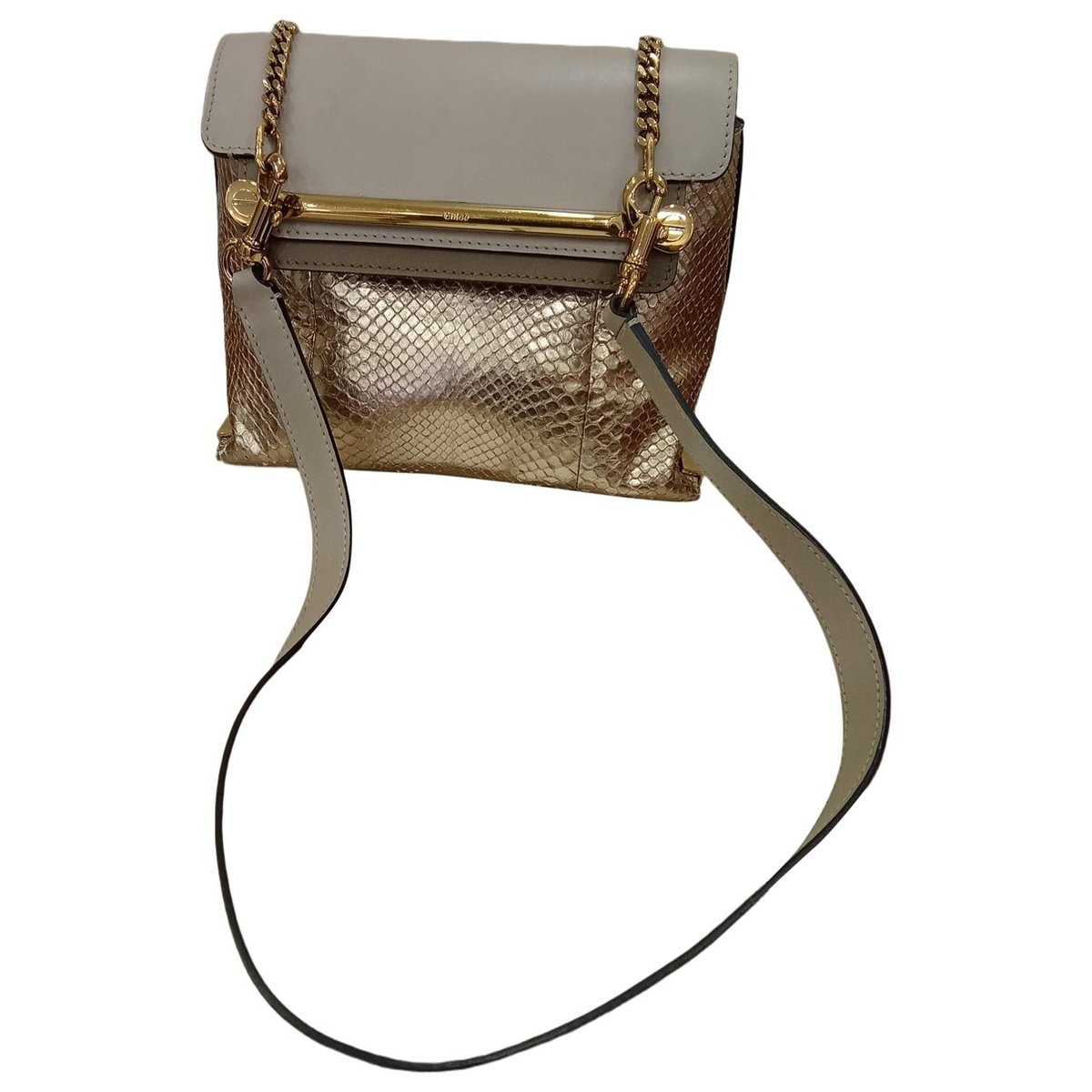 Clare python handbag