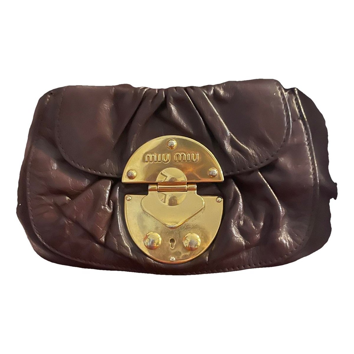 Coffer leather handbag