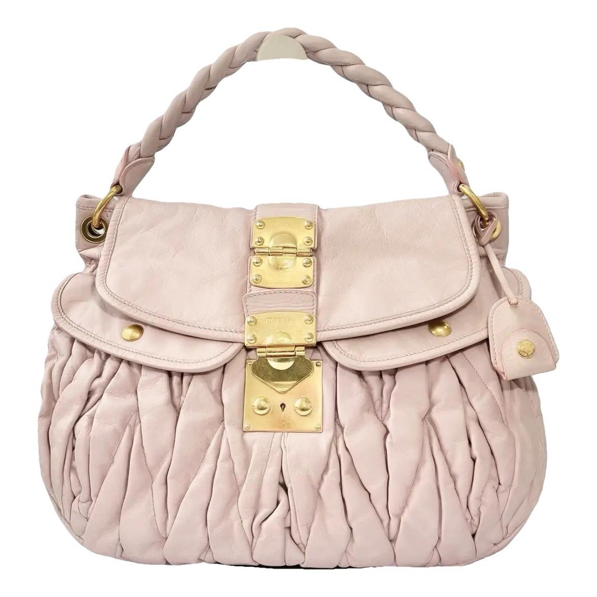 Matelassé leather handbag