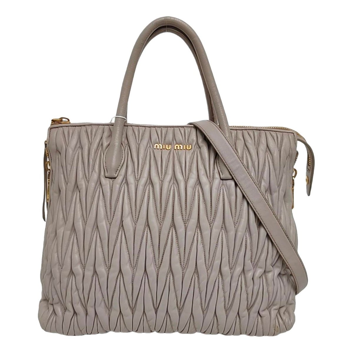 Miu Confidential leather crossbody bag