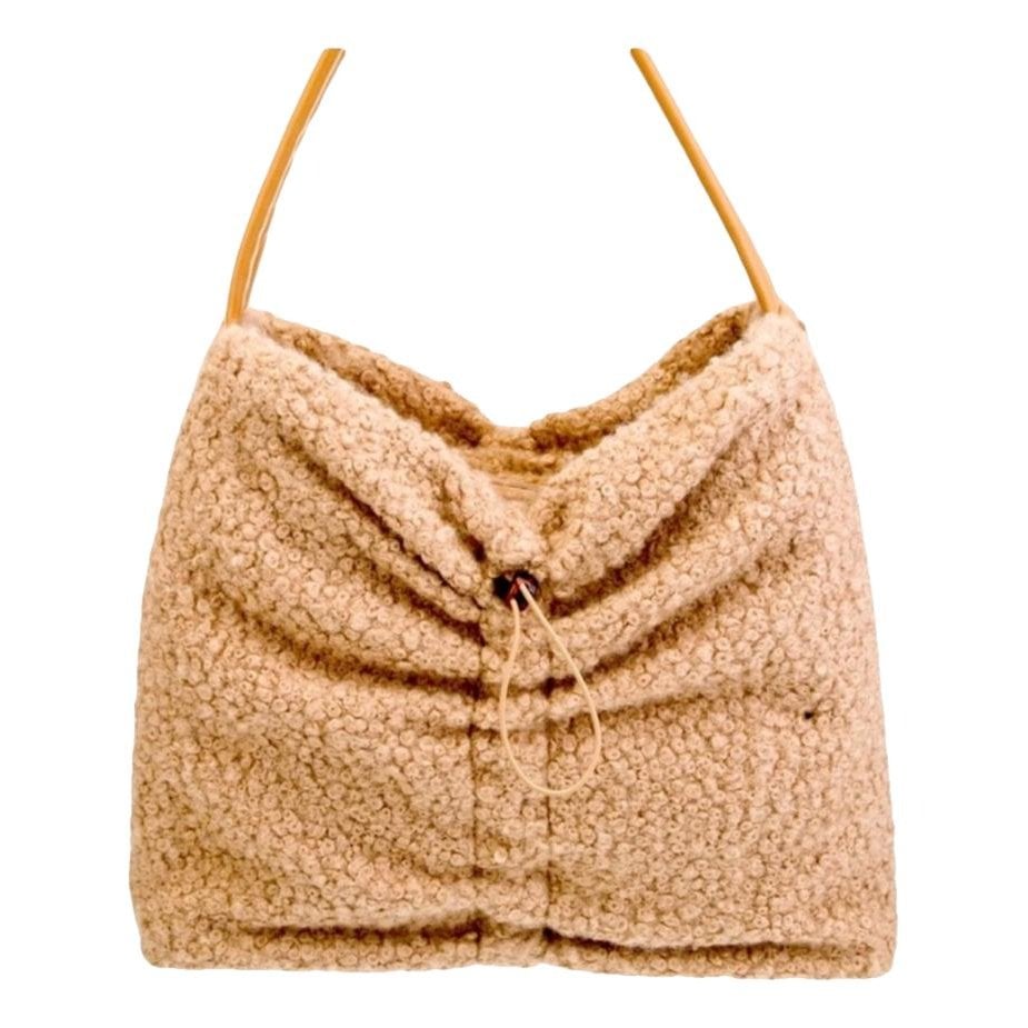 Faux fur handbag