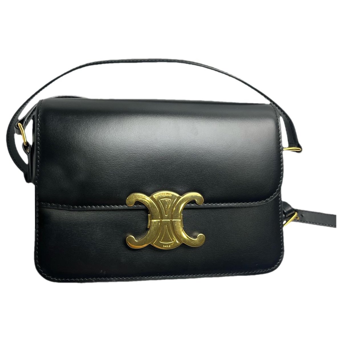Triomphe leather handbag